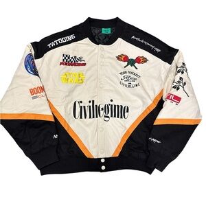 Civil Regime Star Wars Collab Racing-Inspired Bomber Jacket Size: XL NWT
